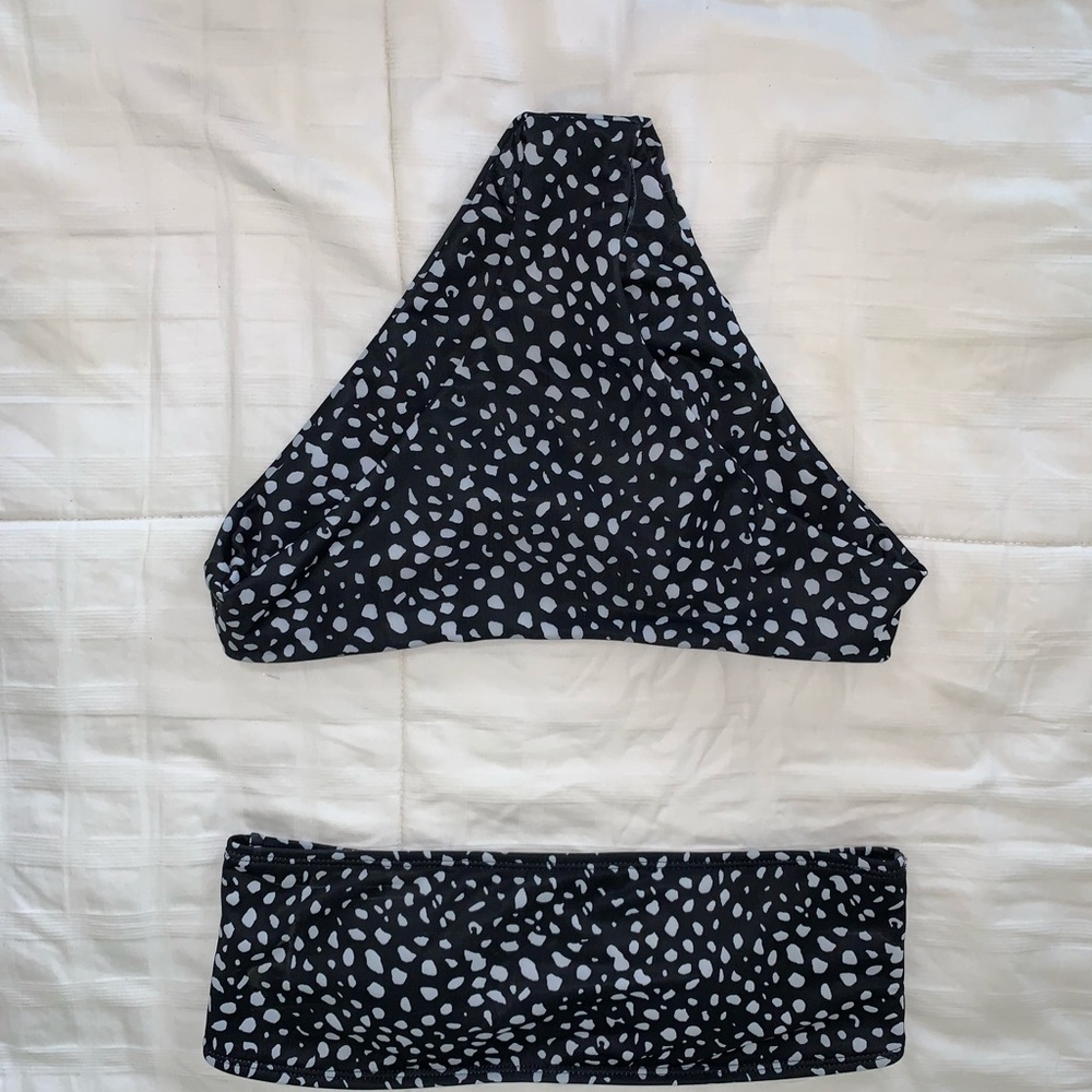 Black and white bikini